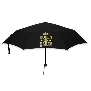 queen of darts - Regenschirm (klein) - Schwarz - Vorne
