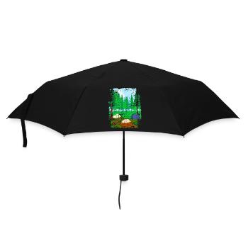 Camping in tents and in the forest - Camping - Umbrella (small) - black - Front