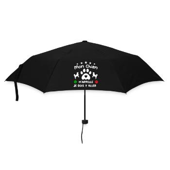 Mon CHIEN m'appelle pour cadeau - Parapluie standard - noir - Devant