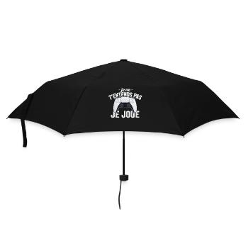 Je Ne T'entends Pas Je Joue Gamer Console Cadeau - Parapluie standard - noir - Devant