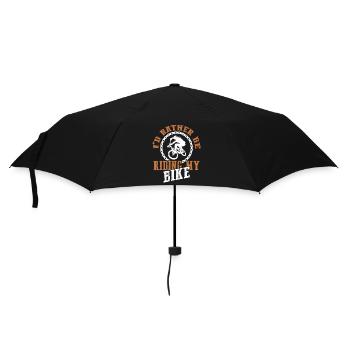 fahrrad spruch - Regenschirm (klein) - Schwarz - Vorne