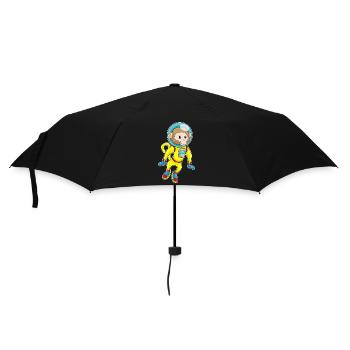 Monkey Astronaut Space - Umbrella (small) - black - Front