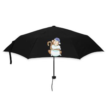 Monkey Sleeping Pillow - Umbrella (small) - black - Front