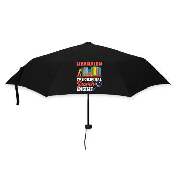 Librarian The Original Search Engine Book Lover - Umbrella (small) - black - Front