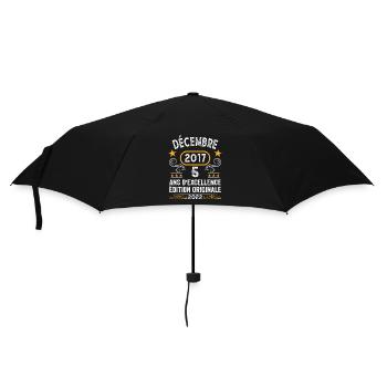 Anniversaire Vintage Idée Cadeau Décembre 2017 5 - Parapluie standard - noir - Devant