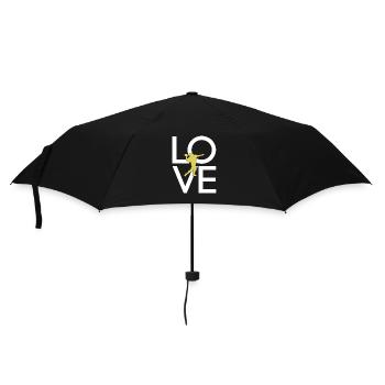 football rugby - Umbrella (small) - black - Front