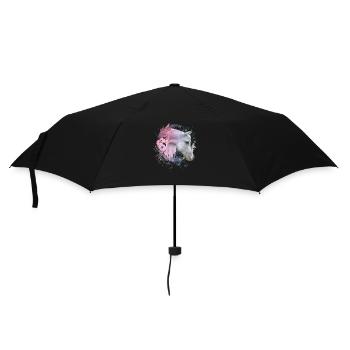 Horse Motif Riding Horses Gift - Umbrella (small) - black - Front