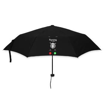 Running Runner Half Marathon Téléphone - Parapluie standard - noir - Devant