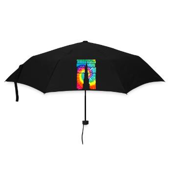 Dubai Souvenir Burj Khalifa - Regenschirm (klein) - Schwarz - Vorne