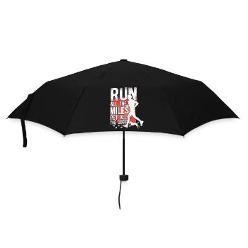 Running Runner Demi-Marathon Chien - Parapluie standard - noir - Devant