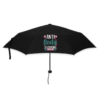 Anti Body Shaming Bodyshaming Annoyance Stop - Umbrella (small) - black - Front