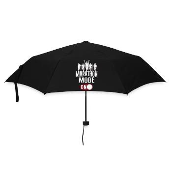 Running Runner Half Marathon - Regenschirm (klein) - Schwarz - Vorne