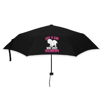Just a girl who loves Triceratops - Umbrella (small) - black - Front