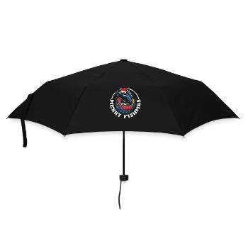 Merry Fishmas Funny Fish Christmas Fishing Xmas - Umbrella (small) - black - Front