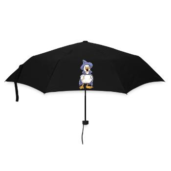 Duck Halloween Witch - Umbrella (small) - black - Front