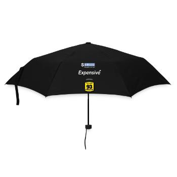 Funny High Gas Price Outfit - Expensive Gas - Umbrella (small) - black - Front