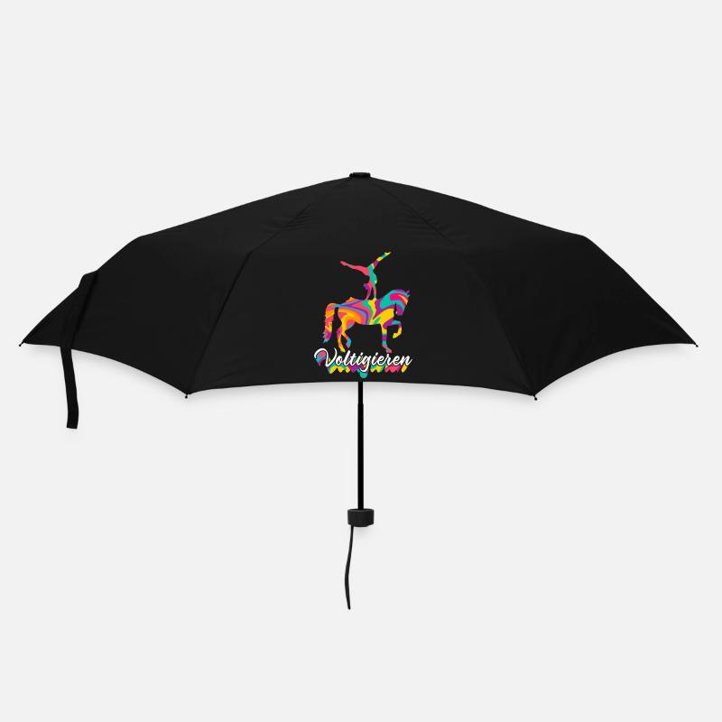 Voltigieren - Regenschirm (klein) - Schwarz