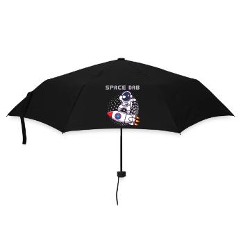 Dabbing astronaut cosmonaut, funny saying - Umbrella (small) - black - Front