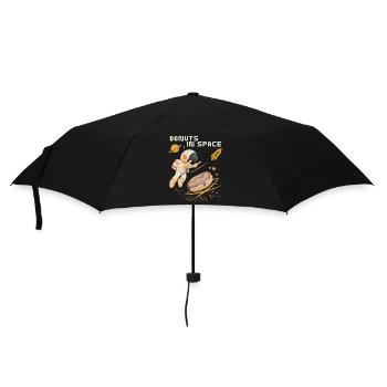Donut space, donuts in space, funny astronaut - Umbrella (small) - black - Front