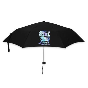 Just A Girl Who Loves Turtles - Umbrella (small) - black - Front