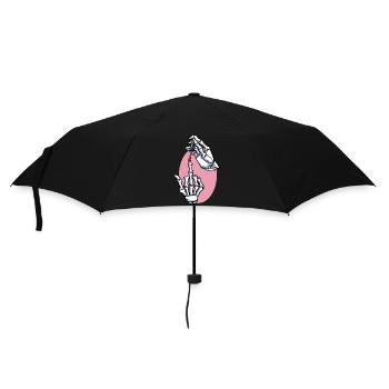Nail Artist Skeleton Hands Nail Polish Nail Tech - Umbrella (small) - black - Front