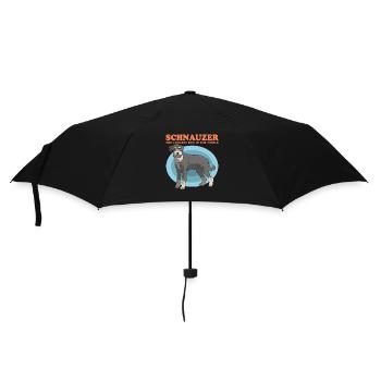 Schnauzer Hundebesitzer Hunde Geschenk - Regenschirm (klein) - Schwarz - Vorne