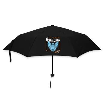 Sphynx Katze Katzenbesitzer Katzenhalter Geschenk - Regenschirm (klein) - Schwarz - Vorne