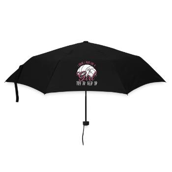 Je sais que je suis comme une fille - Parapluie standard - noir - Devant