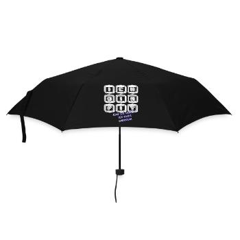 fit aber nicht anmerken weiss - Regenschirm (klein) - Schwarz - Vorne