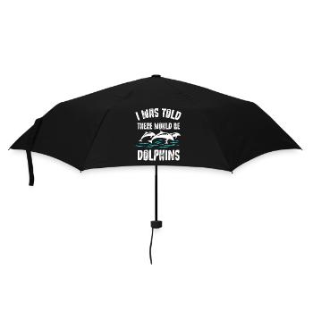 On m’a dit qu’il y aurait des dauphins - Parapluie standard - noir - Devant