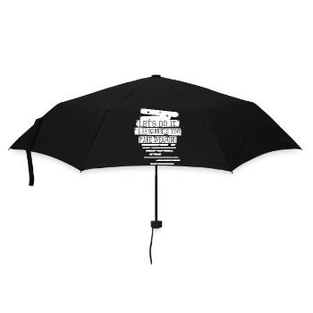 désarmement hippie drôle symbole de paix vert funky - Parapluie standard - noir - Devant