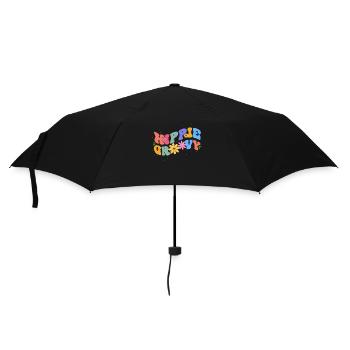 Hippie Groovy Bloom Floral Theme Colorful Leisure - Umbrella (small) - black - Front