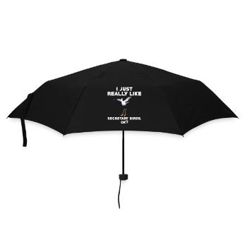 Drôle de secrétaire Bird T-Shirt - Parapluie standard - noir - Devant