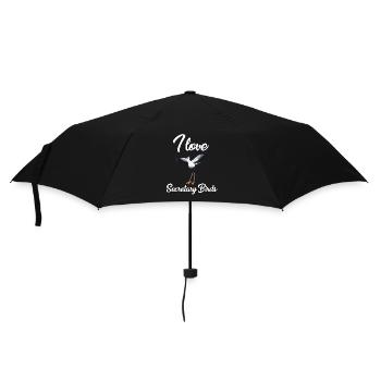 J’adore les oiseaux de secrétaire - Parapluie standard - noir - Devant