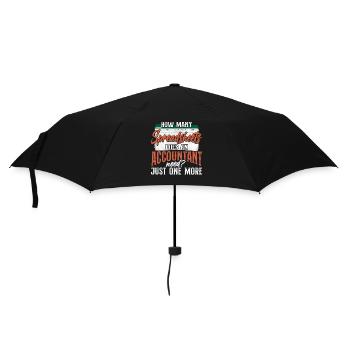 Accountant Bookkeeper Accounting - Umbrella (small) - black - Front