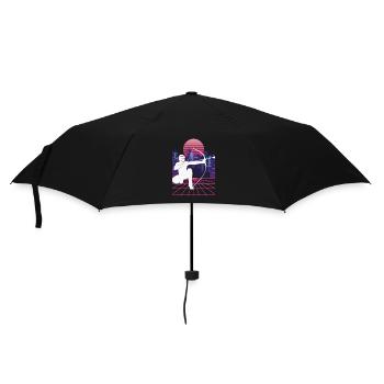 Vaporwave Synthwave Skyline Arrowtag - Parapluie standard - noir - Devant