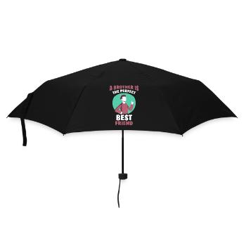 Ein Bruder Ist Der Perfekte Beste Freund Brüder - Regenschirm (klein) - Schwarz - Vorne