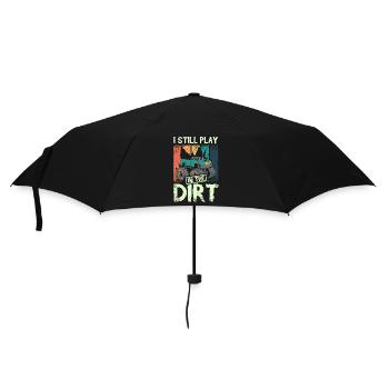 I still play in the dirt Monster truck - Regenschirm (klein) - Schwarz - Vorne