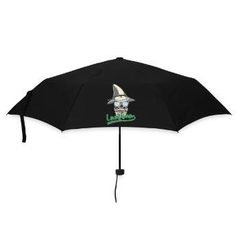 Lausbua Dialekt Bayern Österreich Bayerisch - Regenschirm (klein) - Schwarz - Vorne