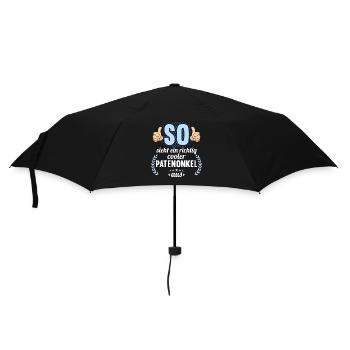 So sieht ein richtig cooler Patenonkel aus - Regenschirm (klein) - Schwarz - Vorne