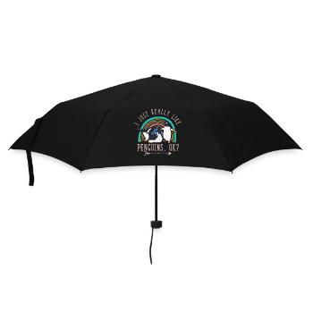 I like penguins Really, OK? Penguin lovers - Umbrella (small) - black - Front