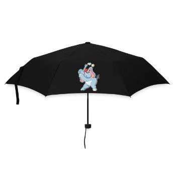 Elephant Baseball - Umbrella (small) - black - Front