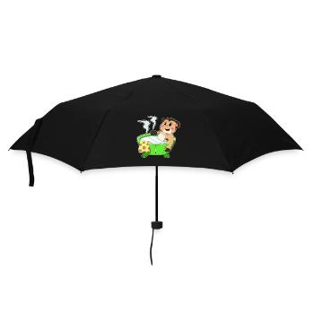 Meerkat Bathing Bathtub - Umbrella (small) - black - Front