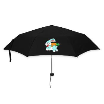 Rabbit Carrot - Umbrella (small) - black - Front