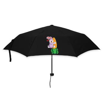 Bunny Carrot - Umbrella (small) - black - Front