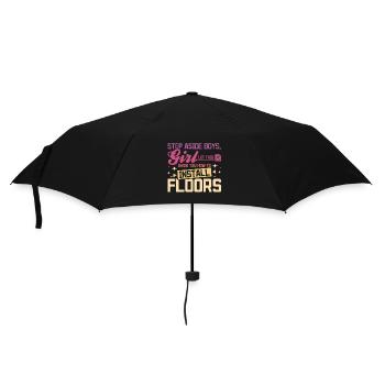 let this girl show you how to install floors - Umbrella (small) - black - Front
