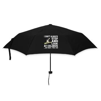 Funny Colobus Monkey Saying - Umbrella (small) - black - Front