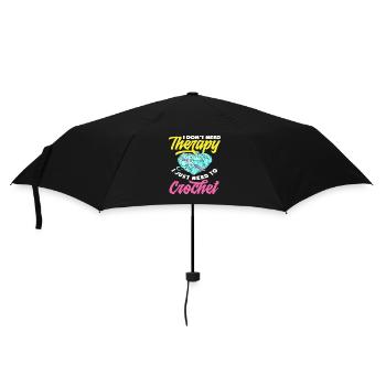 Häkeln Therapie - Regenschirm (klein) - Schwarz - Vorne