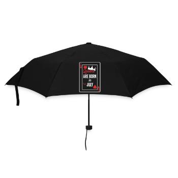 Queens Are Born In July Birthday Date Girls Women - Umbrella (small) - black - Front