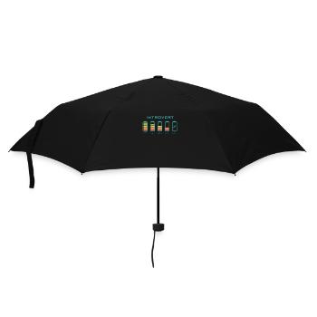 Empty Introvert Design für introvertierte Menschen - Regenschirm (klein) - Schwarz - Vorne
